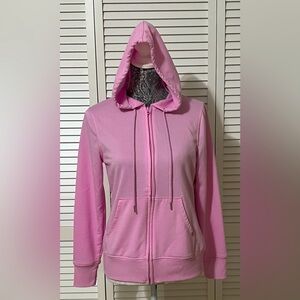 Juicy Couture Sport Pink Zip-Up Hoodie Women’s Small
